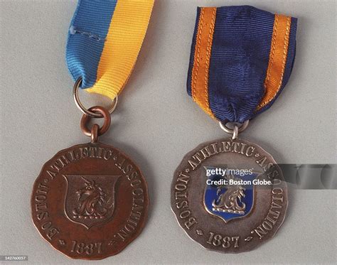 Baa Boston Marathon Memorabilia Old Style Medals News Photo Getty