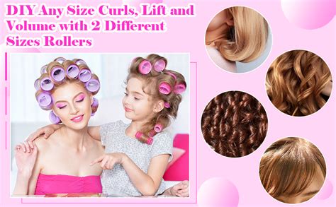 Cludoo Hair Curlers Rollers 36pcs Jumbo Big Hair Roller Sets With