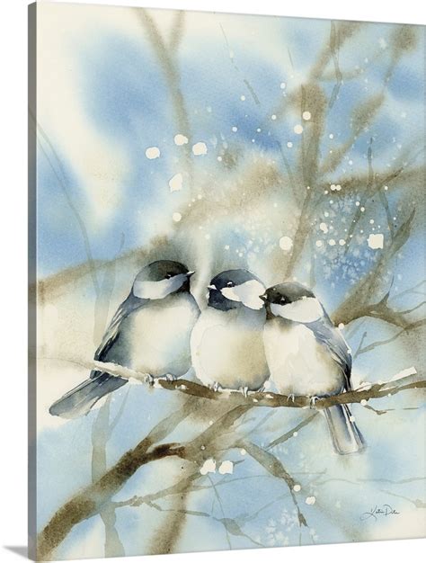 Three Chickadees Wall Art Canvas Prints Framed Prints Wall Peels Great Big Canvas