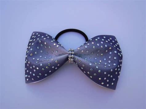 5 Inch Navy Sublimated Ombre Tailless Cheer Bow With Rhinestones By Shirtsbeforebows On Etsy