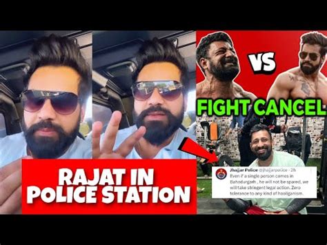 Rajat Dalal Vs Rajveer Fitness Fight Cancel Rajat Dalal In Police