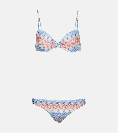 Zig Zag Triangle Bikini In Multicoloured Missoni Mare Mytheresa