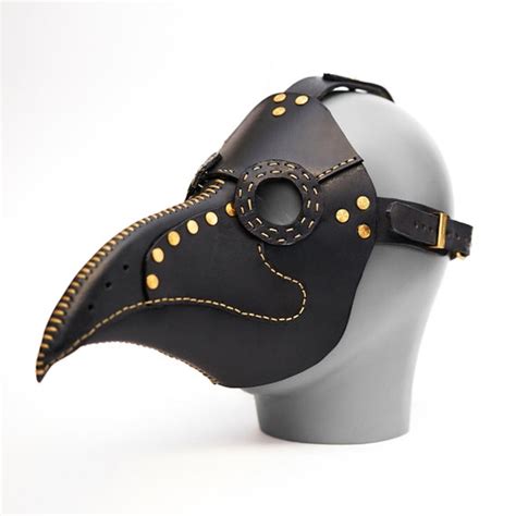 Leather Plague Mask Etsy