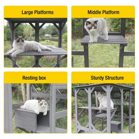 Buy Aivituvin Catio Outdoor Cat Enclosure Large Walk In Cat Kennel