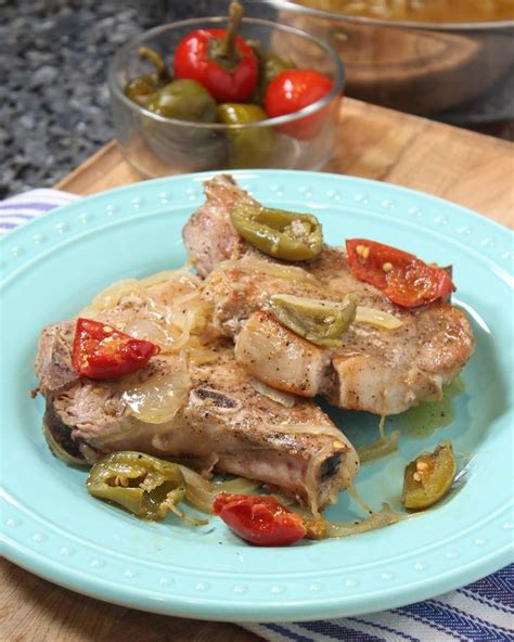 Pasquale Sciarappa Pork Chops With Hot Cherry Peppers In 2022 Pork