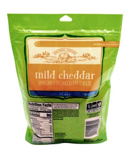 Roundy S Mild Cheddar Reduced Fat Shredded Cheese Oz Ralphs