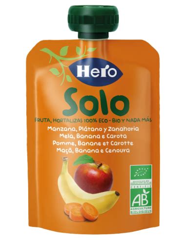 Comprar Hero Baby Solo Manzana Platano Y Zanahoria 100 G A Precio De Oferta