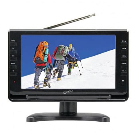 9 Inch Portable LCD Television with Dual ATSC/NTSC Tuners and Built-in ...