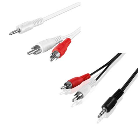 Y Audio Chinch Kabel X Cinch Rot Wei Stecker Auf Mm X Klinke