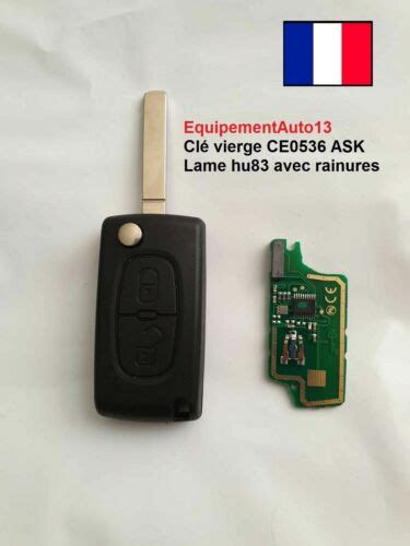 clé télécommande vierge compatible PEUGEOT 207 307 308 a programmer eBay