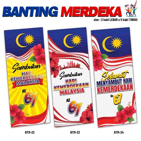 Bunting Merdeka Bunting Sambutan Kemerdekaan Malaysia