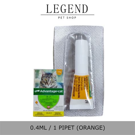 Elanco Bayer Advantage Cat Ubat Kutu Kucing Size S 1 Pipet