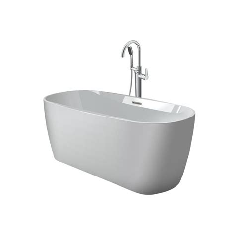 Jacuzzi Primo Baignoire Autoportante Blanche Avec Robinet De