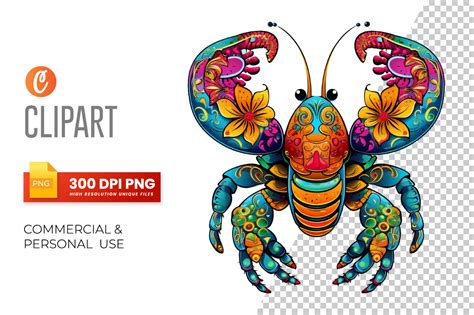 Mardi Gras Crawfish Sublimation Clipart Graphic By Crafticy Creative