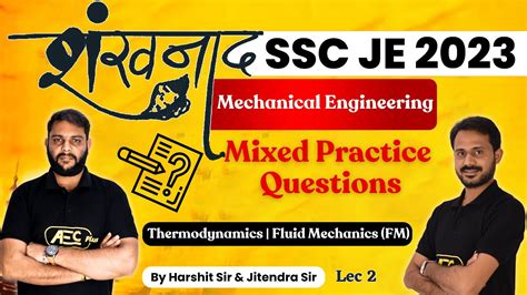 Practice Questions Ssc Je Mechanical Engineering Ssc Je