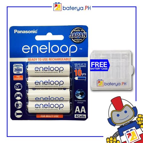 Panasonic Eneloop Aa Rechargeable Bk 3mcce 1 2v 1900mah Nimh Ready To