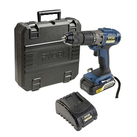 Ryobi 18v Li Ion Impact Drill Kit 40nm 1 X 2ah Battery Charger