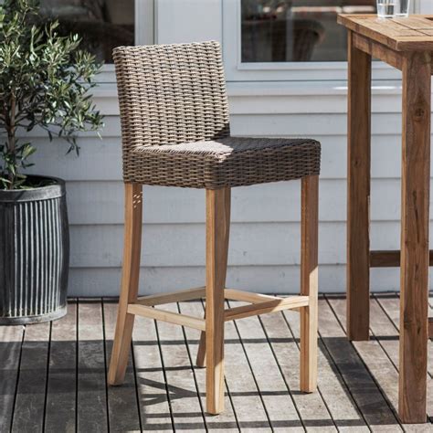 Rattan Teak Indoor Outdoor Bar Stool Fizzy Fox Ripley