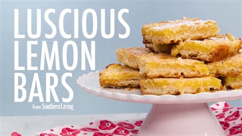 How To Make Luscious Lemon Bars Myrecipes Youtube