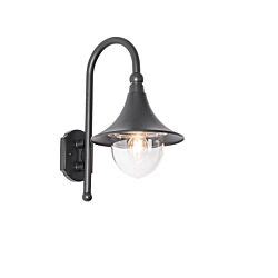 Modern Outdoor Wall Lamp Stainless Steel Black IP44 Jarra