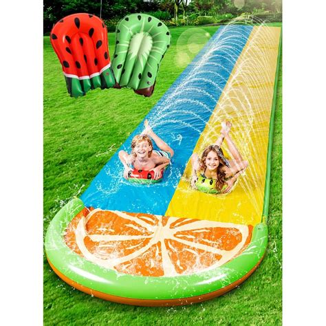 2pcs Bodyboards And Water Slide 20ft Joiedomi