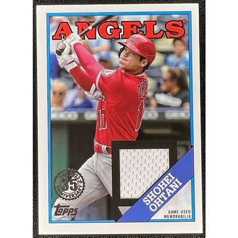 Mlb 球員卡 Shohei Ohtani 大谷翔平 2023 Topps 88 Topps Relics 球衣卡 蝦皮購物