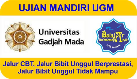 Ujian Mandiri Ugm 2024 Belajar Asyik