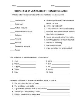 Science Fusion Unit Lesson Quiz By Stoffel House Tpt