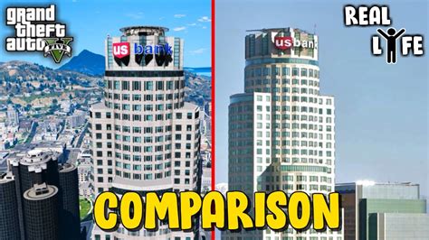 GTA 5 VS REAL LIFE COMPARISON LOS SANTOS VS LOS ANGELES YouTube