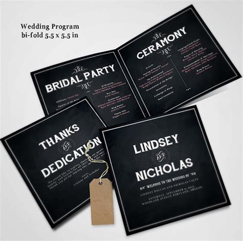 20 Elegant Wedding Program Templates | Envato Tuts+