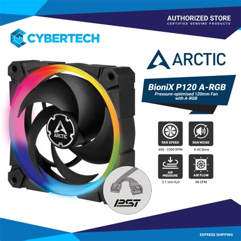 Arctic BioniX P120 A RGB Pressure Optimised 120 Mm Fan With A RGB