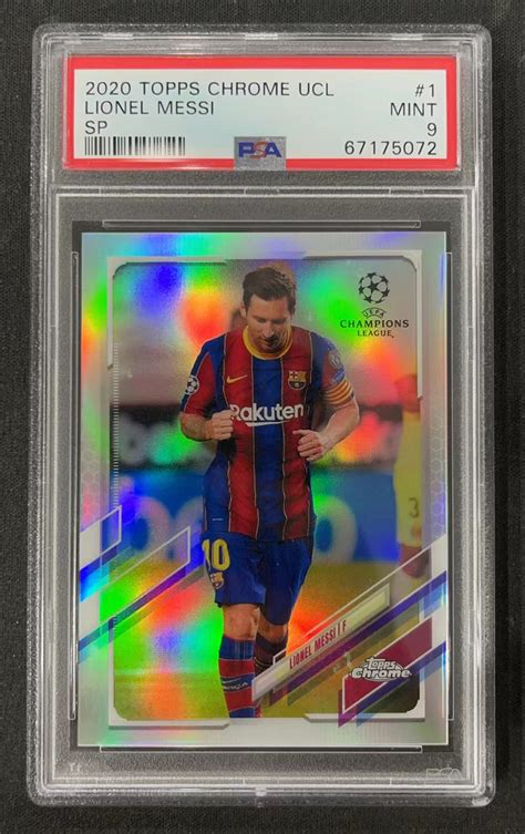 Topps Chrome Lionel Messi Sp Psa