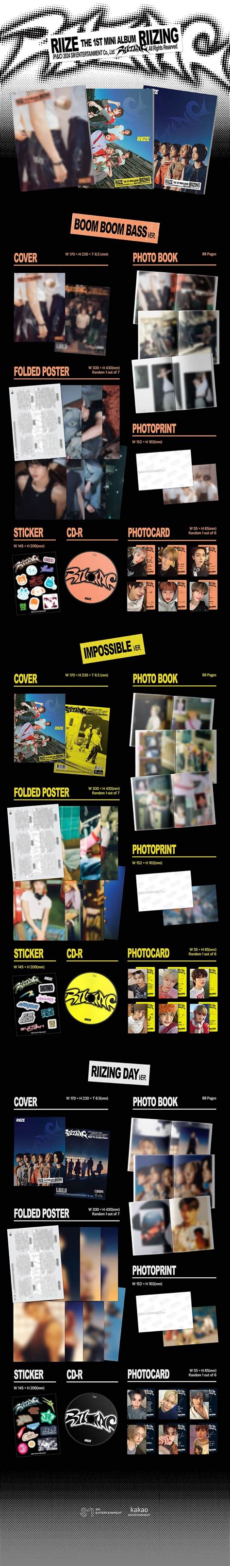 RIIZE The 1st Mini Album RIIZING Photo Book Ver Wholesale Store