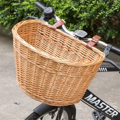 August Grove® Front Bike Wicker Basket & Reviews | Wayfair