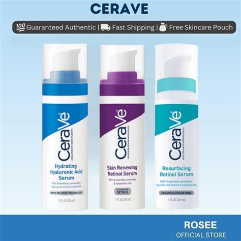 Cerave Facial Serum Resurfacing Retinol Hydrating Hyaluronic Acid