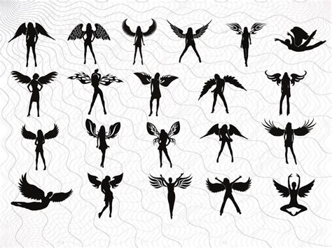 Female Angels SVG Bundle Angels Clipart Angels Cut Files Etsy