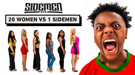 20 Women Vs 1 Sidemen Speed Edition Youtube