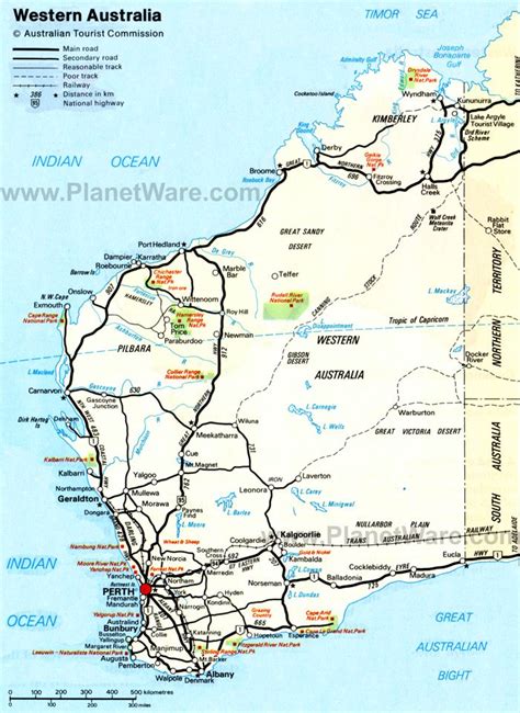 Map of Australia - States and Territories | PlanetWare