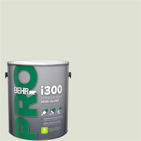 BEHR PRO 1 Gal PPU10 12 Whitened Sage Semi Gloss Interior Paint