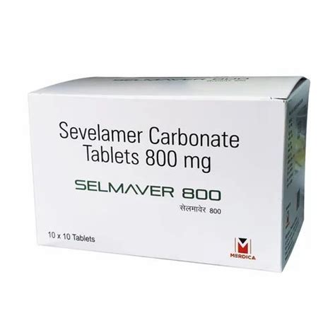 Sevelamer Carbonate Tablets 800 Mg At Rs 550 Stripe Silomer In New