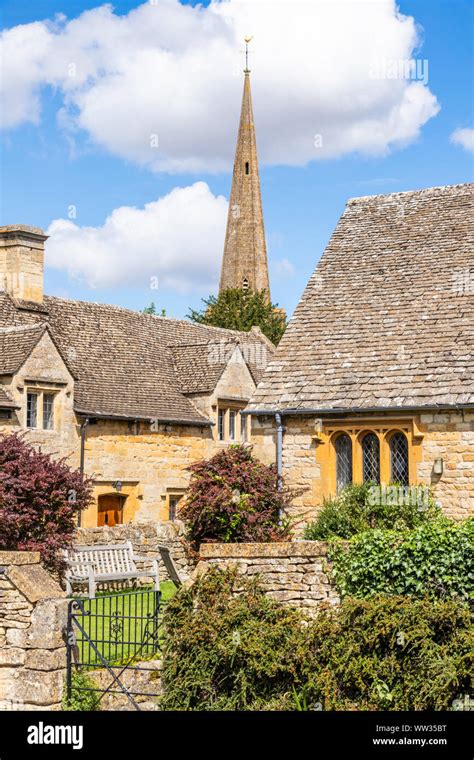 A Sunny Corner In The Cotswold Village Of Stanton Gloucestershire Uk