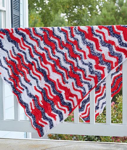 Patriotic Diy Decorating Ideas Red Heart Afghan Crochet Patterns