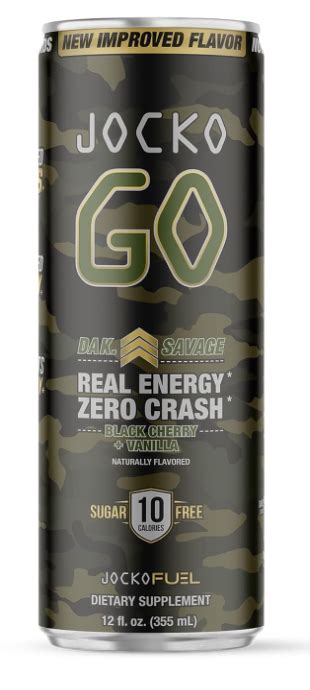 Jocko Go Energy Drink Dak Savage Black Cherry Vanilla Xn