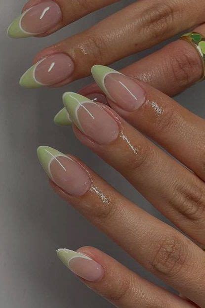 Pastel French Tip Nails In 2024 French Nails Acrylic Nails Classy
