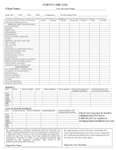 Free 11 Health Log Templates In Pdf Ms Word Free And Premium Templates