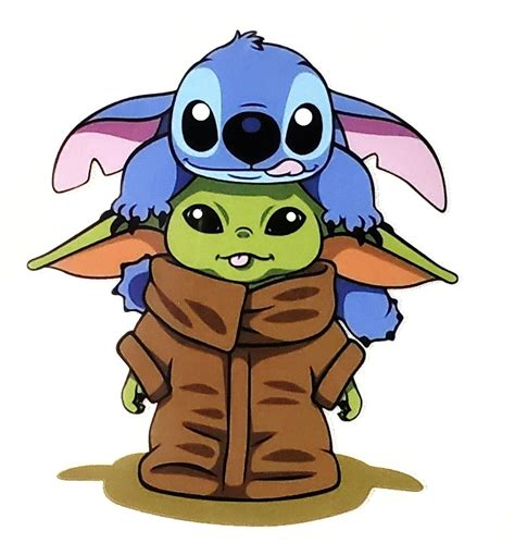 Cute Stitch And Baby Yoda My XXX Hot Girl