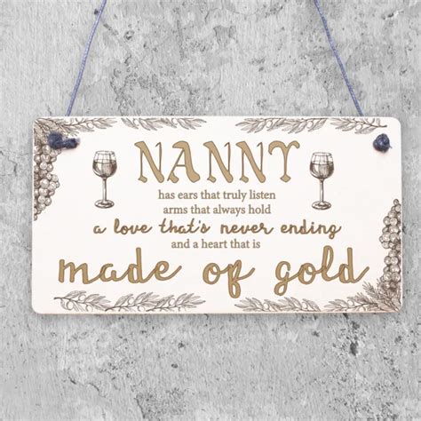 MAIN PLAQUE GRANDS PARENTS Cadeaux Pour Mamie Grand Père Nan Papy