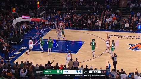 Last Second Field Goal Celtics Knicks NBA Official