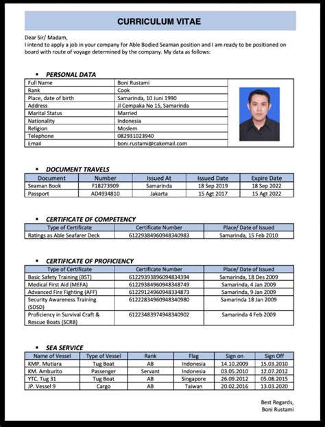 Cara Membuat Curriculum Vitae Lewat Hp Contoh Surat Resmi