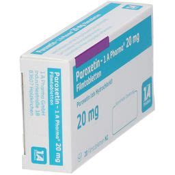 Paroxetin 1A Pharma 20Mg 20 St Mit Dem E Rezept Kaufen Shop Apotheke